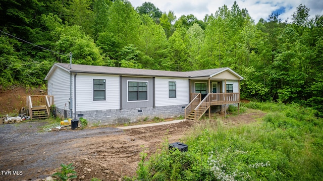 view of front of home