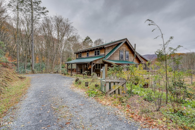 view of cabin