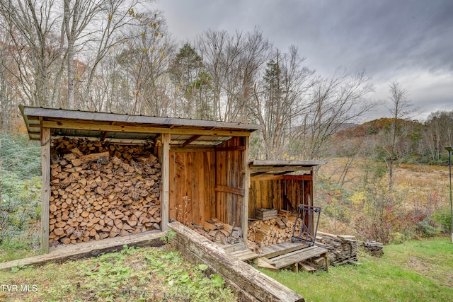 view of outdoor structure