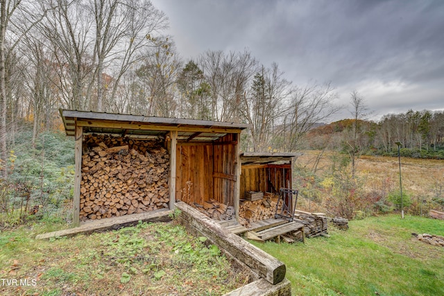 view of outdoor structure