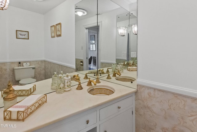 bathroom featuring vanity