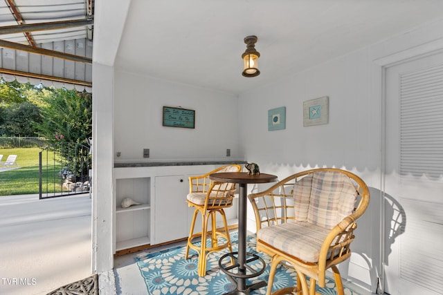 dining area with a wealth of natural light