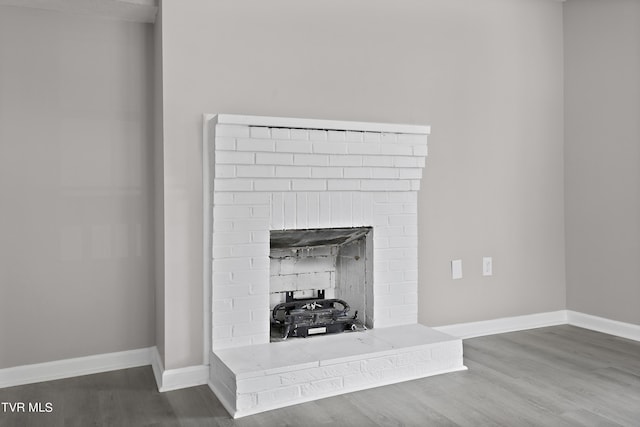 interior details with wood-type flooring