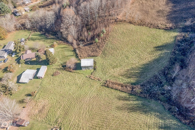 bird's eye view featuring a rural view