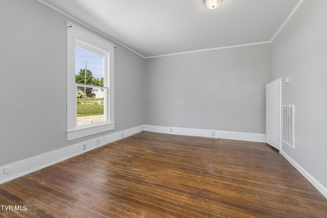 bonus room with dark hardwood / wood-style flooring