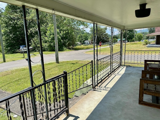 view of patio / terrace with a porch