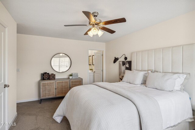110 Raceday Center Dr Unit A-2, Bristol, TN 37620 - carpeted bedroom with baseboards and ceiling fan