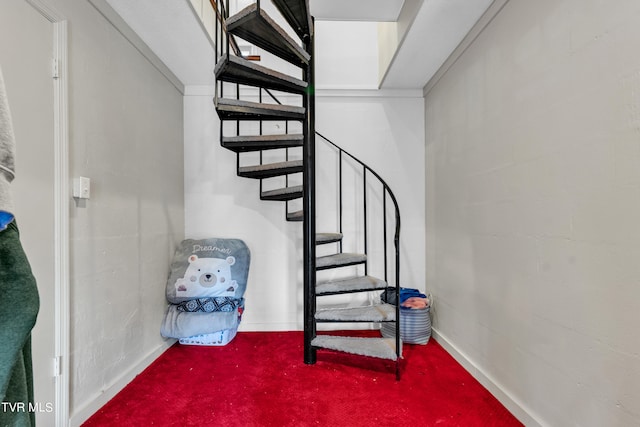 view of stairs