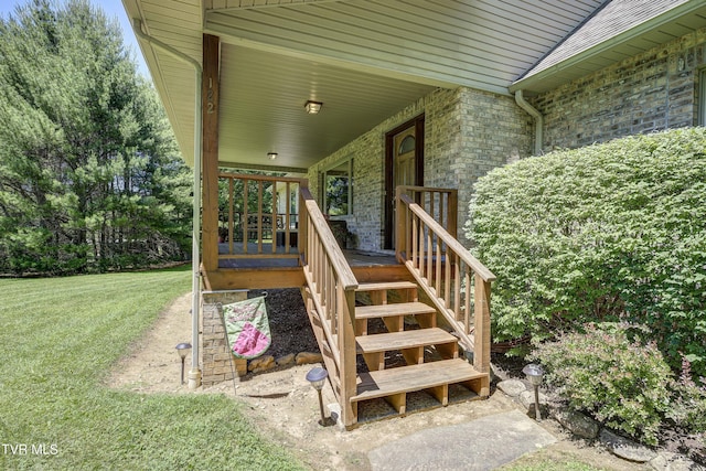 exterior space featuring a porch