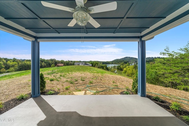 2137 Rainwater Rd, Dandridge, TN 37725 - view of patio featuring ceiling fan