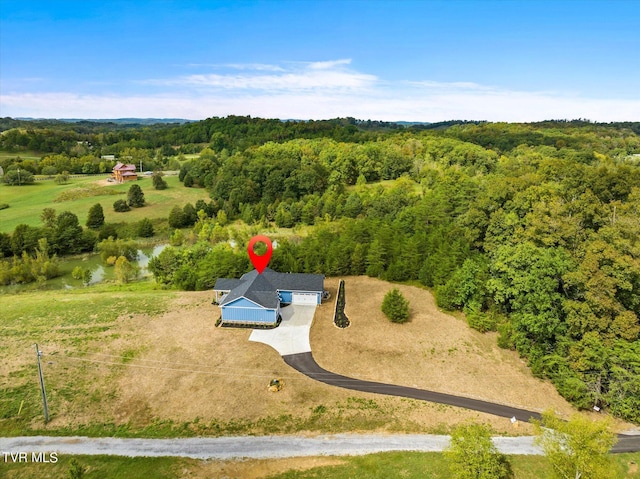 2137 Rainwater Rd, Dandridge, TN 37725 - view of subject property with a forest