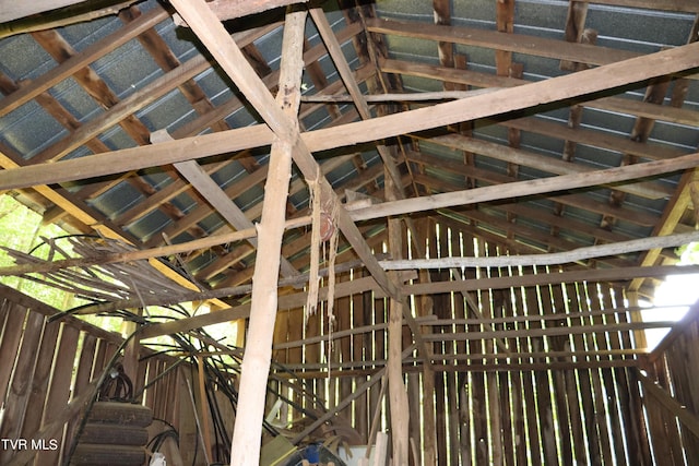 miscellaneous room with vaulted ceiling