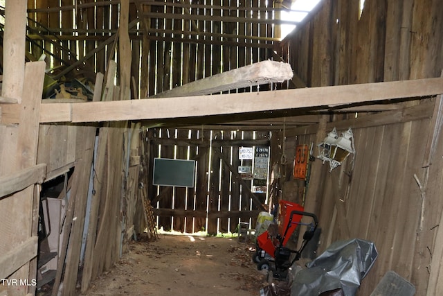 view of horse barn