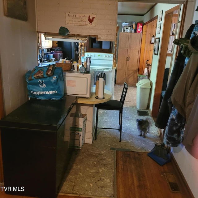 interior space featuring washer / dryer