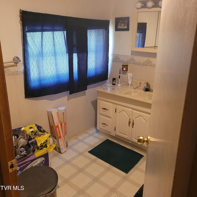 bathroom with vanity