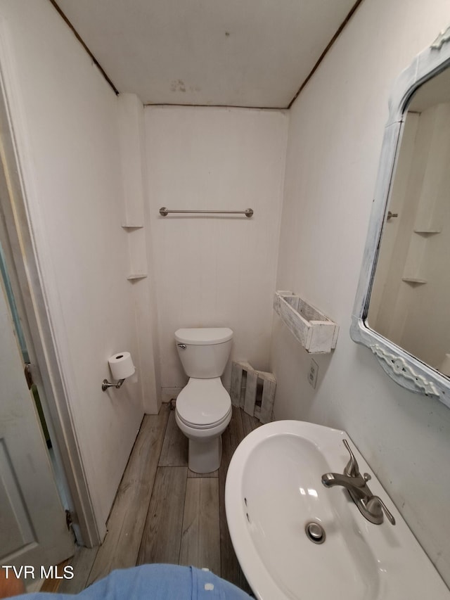 bathroom with toilet and sink