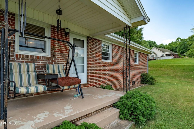 view of patio / terrace featuring covered porch