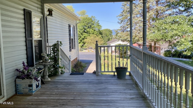 view of deck