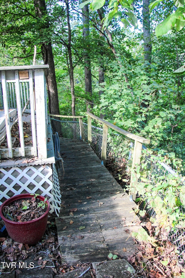 view of deck