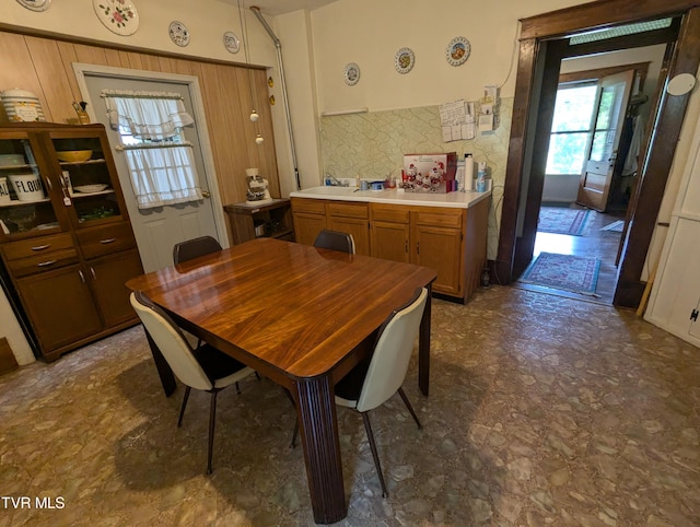 view of dining area