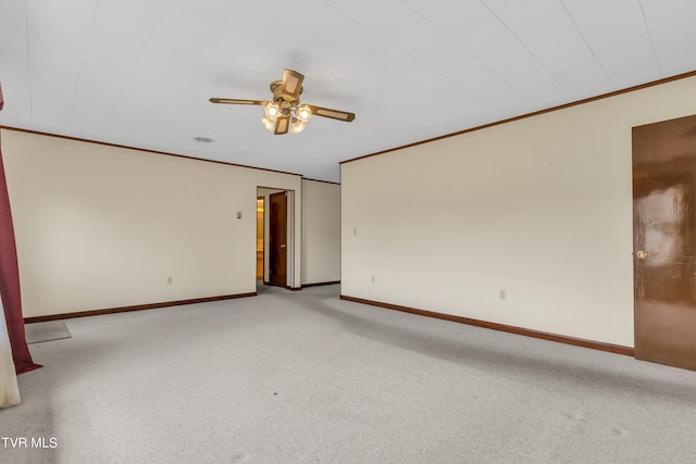 3054 Redbud Hwy, Honaker, VA 24260 - carpeted empty room featuring a ceiling fan and crown molding
