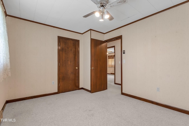 3054 Redbud Hwy, Honaker, VA 24260 - unfurnished bedroom featuring carpet flooring, ornamental molding, a ceiling fan, and a closet