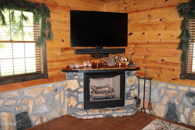 2044 Pigeon Creek Rd, Greeneville, TN 37743 - room details with wood walls and wood finished floors