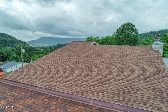 exterior space with a mountain view