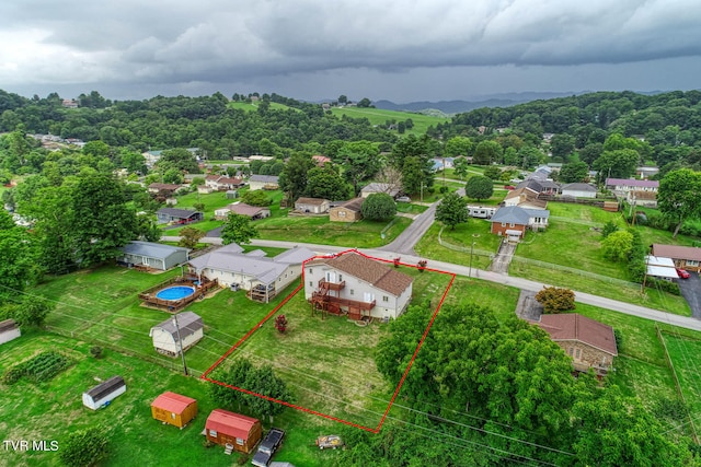 birds eye view of property