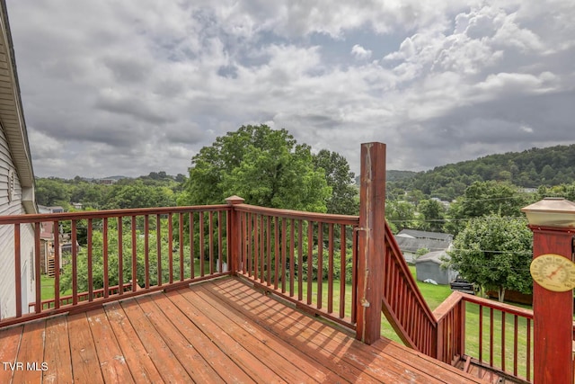 view of wooden terrace