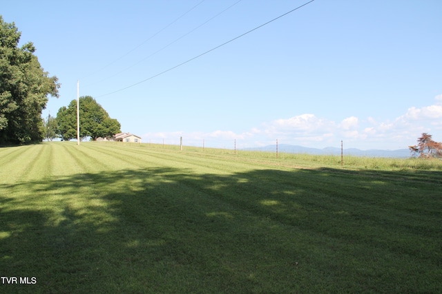 view of yard featuring a rural view