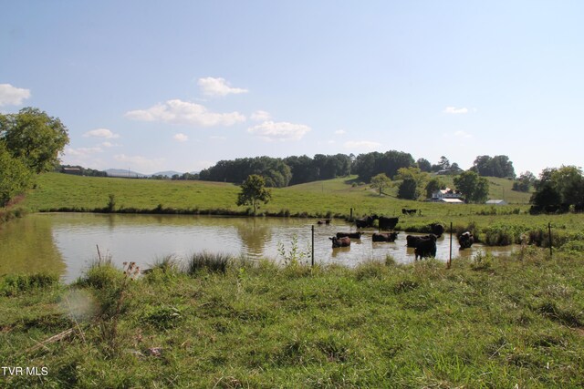 water view featuring a rural view