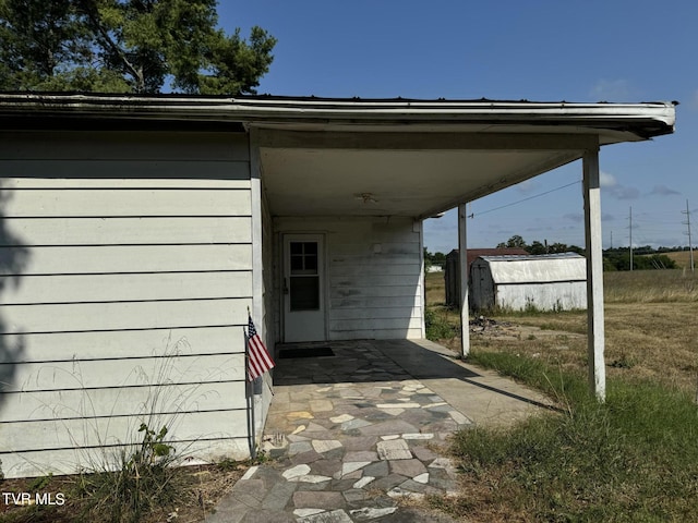 view of exterior entry