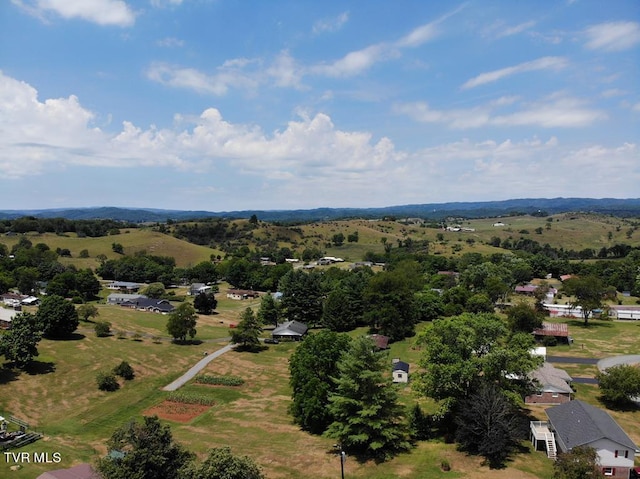 bird's eye view featuring a rural view