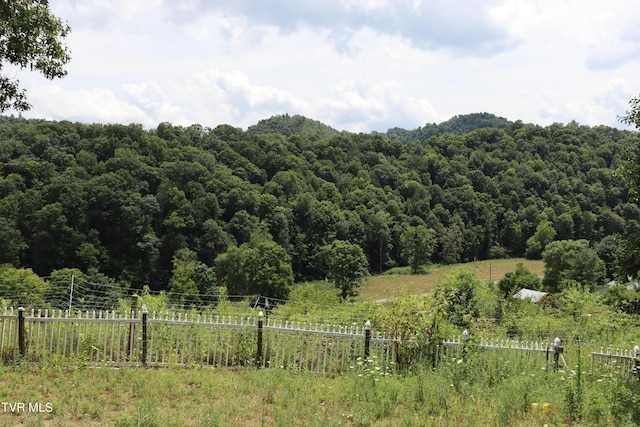 view of mountain feature featuring a rural view