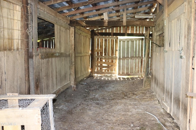 view of horse barn