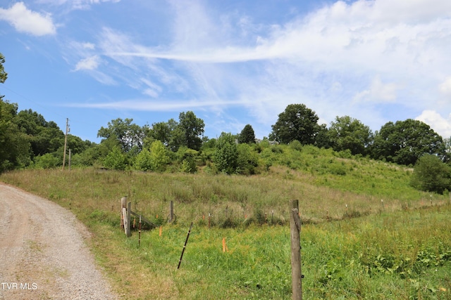 view of landscape with a rural view