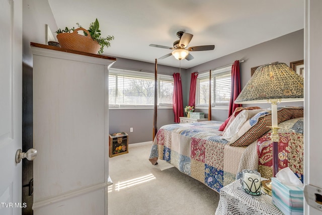 414 Beulah Church Dr, Kingsport, TN 37663 - carpeted bedroom with ceiling fan