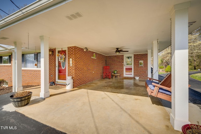 414 Beulah Church Dr, Kingsport, TN 37663 - view of patio featuring covered porch and ceiling fan
