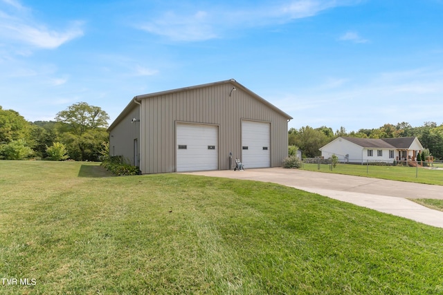 exterior space with a lawn