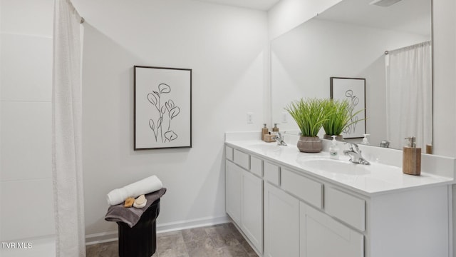 bathroom with vanity