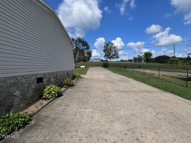 exterior space with a rural view