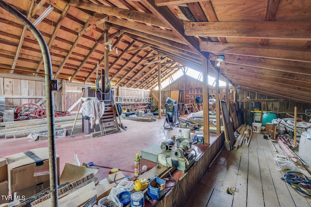 view of attic