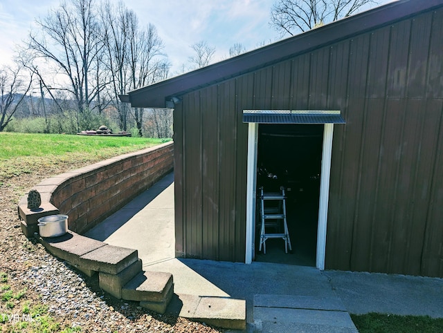 view of outdoor structure