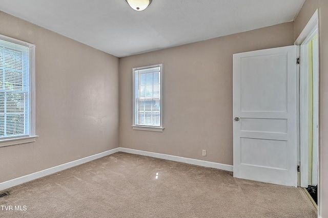 view of carpeted empty room