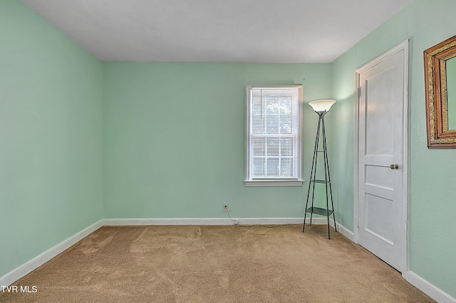 view of carpeted empty room