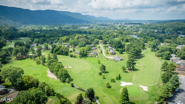 aerial view featuring a mountain view