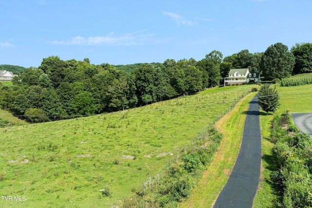 exterior space featuring a rural view