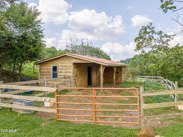 view of stable