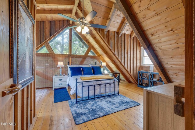 2390 W Allens Bridge Rd, Greeneville, TN 37743 - bedroom featuring wood ceiling, hardwood / wood-style floors, and multiple windows